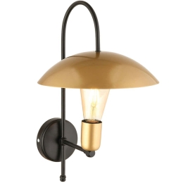 Φωτιστικό Τοίχου - Απλίκα 518LMS1401 36x43cm 1xE27 40W Black-Gold Opviq