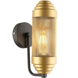 Φωτιστικό Τοίχου - Απλίκα 518LMS1403 15x23cm 1xE27 40W Black-Gold Opviq