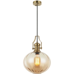 Φωτιστικό Οροφής Cueva 341LCA1101 Φ28x180cm 1xE27 40W Gold Opviq