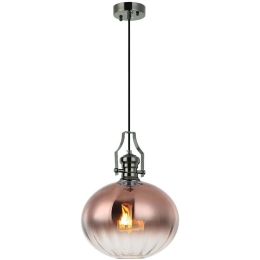 Φωτιστικό Οροφής Cueva 341LCA1103 Φ28x180cm 1xE27 40W Bronze-Silver Opviq