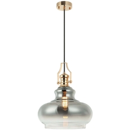 Φωτιστικό Οροφής Mirador 341LCA1108 Φ35x180cm 1xE27 40W Gold-Silver Opviq