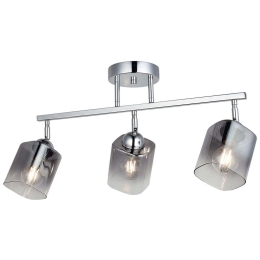 Φωτιστικό Οροφής - Πλαφονιέρα Rayo 341LCA1119 58x32cm 3xE27 40W Chrome Opviq