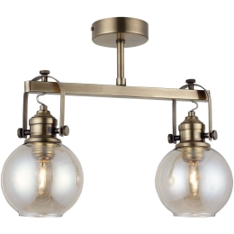 Φωτιστικό Οροφής - Πλαφονιέρα Ponte 341LCA1123 36x35cm 2xE27 40W Gold Opviq