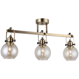 Φωτιστικό Οροφής - Πλαφονιέρα Ponte 341LCA1124 63x35cm 3xE27 40W Gold Opviq