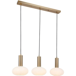 Φωτιστικό Οροφής - Ράγα Kabo 341LCA1135 80x127cm 3xE27 40W Gold Opviq