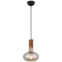 Φωτιστικό Οροφής Hena 341LCA1145 19x108cm 1xE27 40W Gold-Brown Opviq