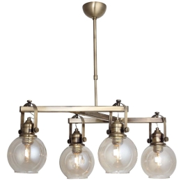 Φωτιστικό Οροφής Ponte 341LCA1167 55x70cm 4xE27 40W Gold Opviq