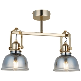 Φωτιστικό Οροφής - Πλαφονιέρα Mago 341LCA1176 44x33cm 2xE27 40W Gold Opviq