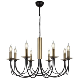 Φωτιστικό Οροφής - Πολυέλαιος Dofa 341LCA1194 74x85cm 8xE14 40W Gold-Black Opviq