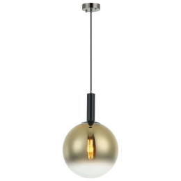 Φωτιστικό Οροφής Vanetta 341LCA1202 30x180cm 1xE27 40W Black-Gold Opviq
