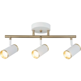Φωτιστικό Οροφής - Σποτ Lume 341LCA1207 48x22cm 3xGU10 7W White-Gold Opviq