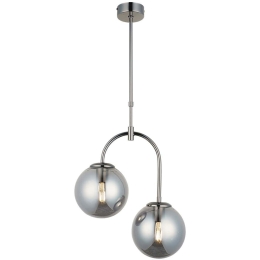 Φωτιστικό Οροφής Portemo 341LCA1226 37x105cm 2xE27 40W Silver Opviq