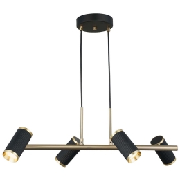 Φωτιστικό Οροφής - Σποτ Lume 341LCA1231 66x102cm 4xGU10 7W Black-Gold Opviq