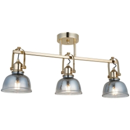 Φωτιστικό Οροφής - Πλαφονιέρα Mago 341LCA1238 72x33cm 3xE27 40W Gold Opviq