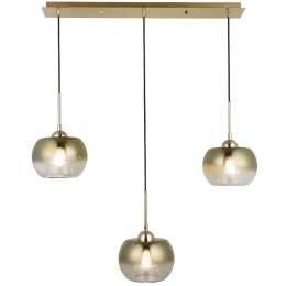 Φωτιστικό Οροφής - Ράγα Karden 341LCA1244 81x180cm 3xE27 40W Gold Opviq