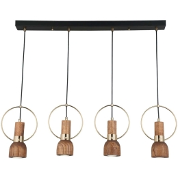 Φωτιστικό Οροφής - Ράγα Under 341LCA1249 89x127cm 4xGU10 7W Brown-Gold Opviq