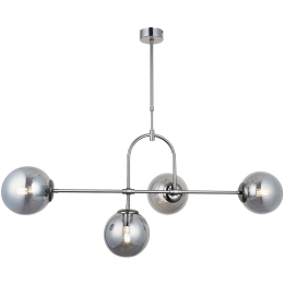 Φωτιστικό Οροφής - Ράγα Portemo 341LCA1252 109x115cm 4xE27 40W Silver Opviq