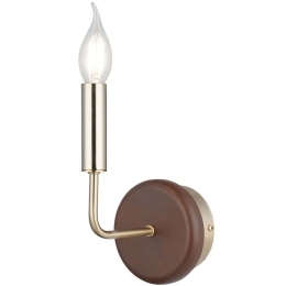 Φωτιστικό Τοίχου - Απλίκα Goose 341LCA1605 14x22cm 1xE14 40W Brown-Gold Opviq