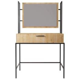 Τουαλέτα Με Καθρέπτη Modern 285LCV1602 120x40x160cm Oak-Black