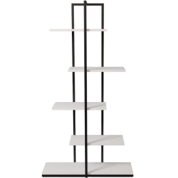 Ραφιέρα Δαπέδου Ruzgar 285LCV1705 80x34x160cm White-Black