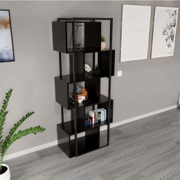 Ραφιέρα Δαπέδου Dekoratif 285LCV1713 70x34x175cm Black