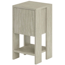 Κομοδίνο Ema 776HMS3440 30x30x55cm Travertine Beige