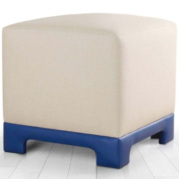 Σκαμπό Lenover 209FLF1415 50x50x47cm Cream-Blue