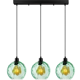 Φωτιστικό Οροφής - Ράγα Benek 521SHN3555 70x20x120cm 3xE27 40W Green Opviq