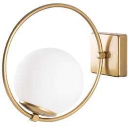Φωτιστικό Τοίχου - Απλίκα Dolunay 521SHN2243 15x31x28cm 1xE27 40W Gold-White Opviq