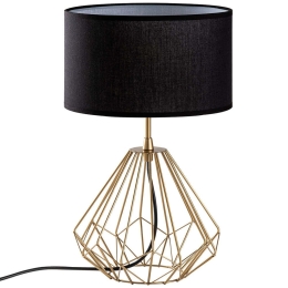 Φωτιστικό Επιτραπέζιο Diamond 892OPV2209 25x25x43cm 1xE27 40W Black-Gold Opviq