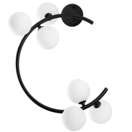 Φωτιστικό Τοίχου - Απλίκα Luminar 521SHN2244 50x30x55cm 6xG9 10W Black-White Opviq