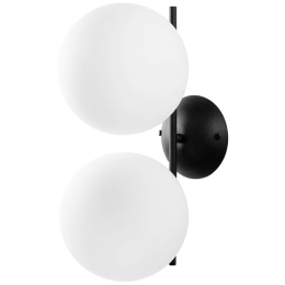 Φωτιστικό Τοίχου - Απλίκα Luminar 521SHN2246 20x27x42cm 2xG9 10W Black-White Opviq