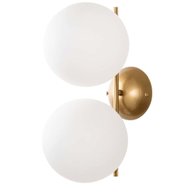 Φωτιστικό Τοίχου - Απλίκα Luminar 521SHN2247 20x27x42cm 2xG9 10W Gold-White Opviq