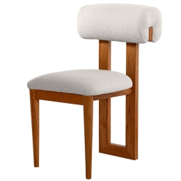 Καρέκλα Natura (Σετ 2Τμχ) 502WDC1211 47x52x80cm Oak-White Ξύλο,Ύφασμα