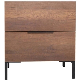 Κομοδίνο 479ADR1503 55x44x59cm Walnut-Black