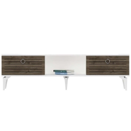 Έπιπλο Τηλεόρασης Arona 475OLV2936 150x29,6x44,6cm White-Walnut