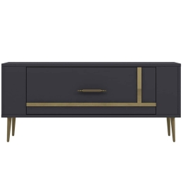 Έπιπλο Τηλεόρασης Retrop 475OLV2961 120x26,4x48,2cm Anthracite-Gold