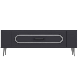 Έπιπλο Τηλεόρασης Retrop 475OLV2966 120x26,4x48,2cm Anthracite-Silver