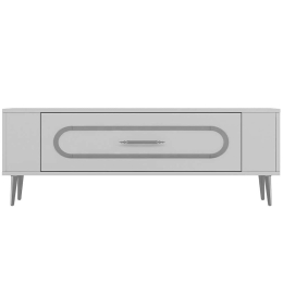 Έπιπλο Τηλεόρασης Retrop 475OLV2968 120x26,4x48,2cm White-Silver