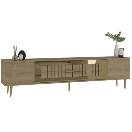 Έπιπλο Τηλεόρασης Dekolp 475OLV3008 150x29,6x48,2cm Oak-Gold