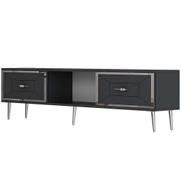 Έπιπλο Τηλεόρασης Arno 475OLV3064 150x29,6x40,6cm Anthracite-Silver