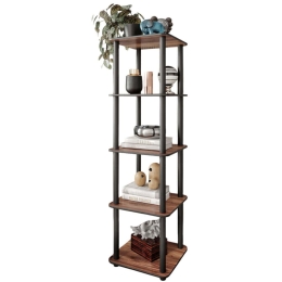 Ραφιέρα Δαπέδου 282PTR1134 34x34x140cm Walnut