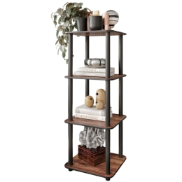 Ραφιέρα Δαπέδου 282PTR1136 34x34x106cm Walnut