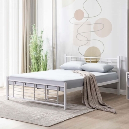 Κρεβάτι K01 (Για Στρώμα 160x200cm) 319HBV1153 160x200x95cm White Διπλό
