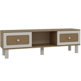 Έπιπλο Τηλεόρασης Rosalinda Bohem 475OLV1469 150x29,6x40,6cm Oak-White
