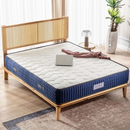 Στρώμα Masaj Terapi 523MRL1164 150x200cm White-Blue Διπλό