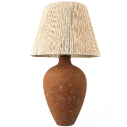 Φωτιστικό Επιτραπέζιο 687HMY1493 Φ25x45cm 1xE27 40W Brown-Cream Opviq