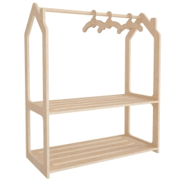 Κρεμάστρα Δαπέδου Παιδική Roof 768ESL1106 86x40x110cm Natural Polywood