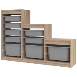 Συρταριέρα Παιδική Swiss 768ESL1172 132x30x93cm Sonoma-Grey