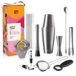 Εργαλεία Κοκτέιλ Bar In A Box (Σετ 14Τμχ) 7889364 Inox Vacu Vin Ανοξείδωτο Ατσάλι